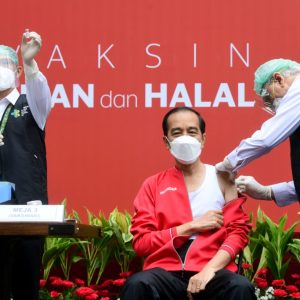 Presiden Jokowi Terima Suntikan Dosis Kedua Vaksin Covid-19