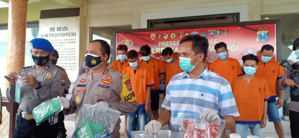 Dua Pekan Polresta Banyuwangi Amankan 19 Tersangka Kasus Narkoba