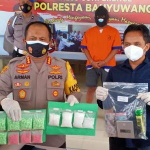 Polresta Banyuwangi Bekuk Bandar Narkoba Lintas Kabupaten