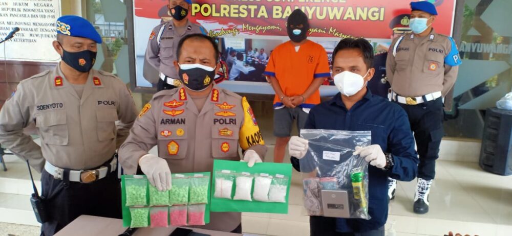 Polresta Banyuwangi Bekuk Bandar Narkoba Lintas Kabupaten