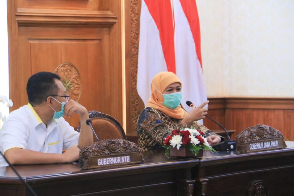 Terima Kunjungan Gubernur NTB, Gubernur Khofifah Promosikan Kawasan Industri Halal di Jatim
