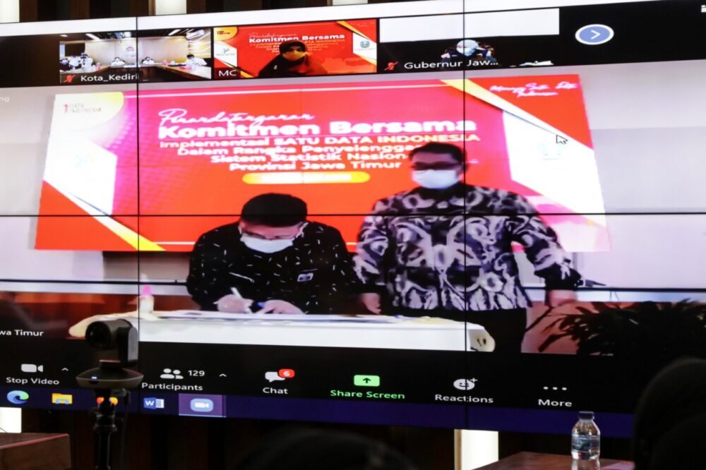 Pemkot Kediri dan BPS Komitmen Bersama Satu Data Indonesia