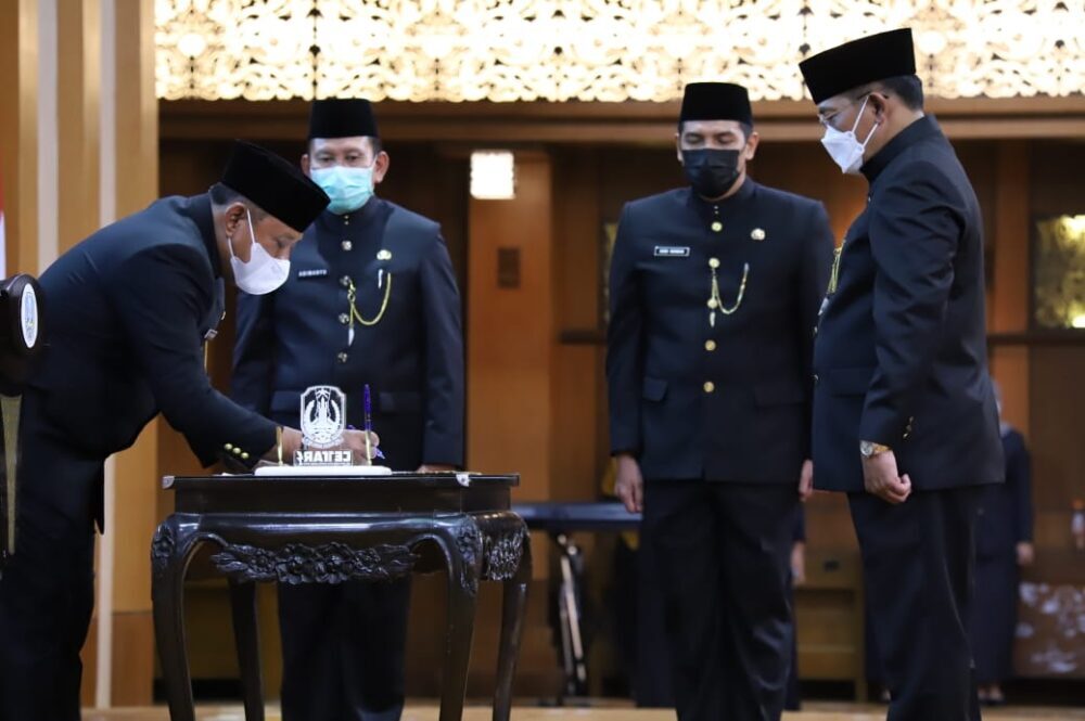 Sesuaikan Nomenklatur, Sekdaprov Heru Tjahjono Lantik 92 Pejabat