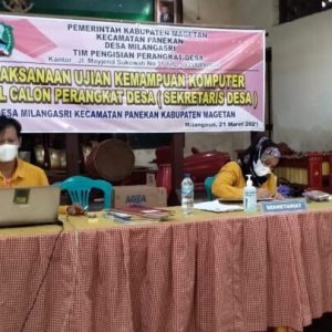 55 Orang ikuti Seleksi Calon Perangkat Desa Milangasri Panekan