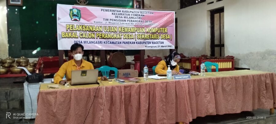 55 Orang ikuti Seleksi Calon Perangkat Desa Milangasri Panekan