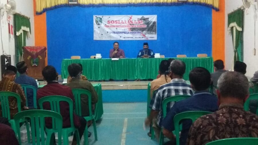Tanggulangi Kemiskinan Ketua DPRD Magetan Sosialisasi Perda