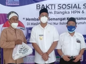 Bupati Sidoarjo Gus Muhdlor Dukung Aksi Sosial SMSI di Masa Pandemi