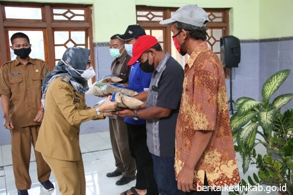 Pemkab Kediri Gulirkan Bantuan 1.250 Kilogram Benih Padi