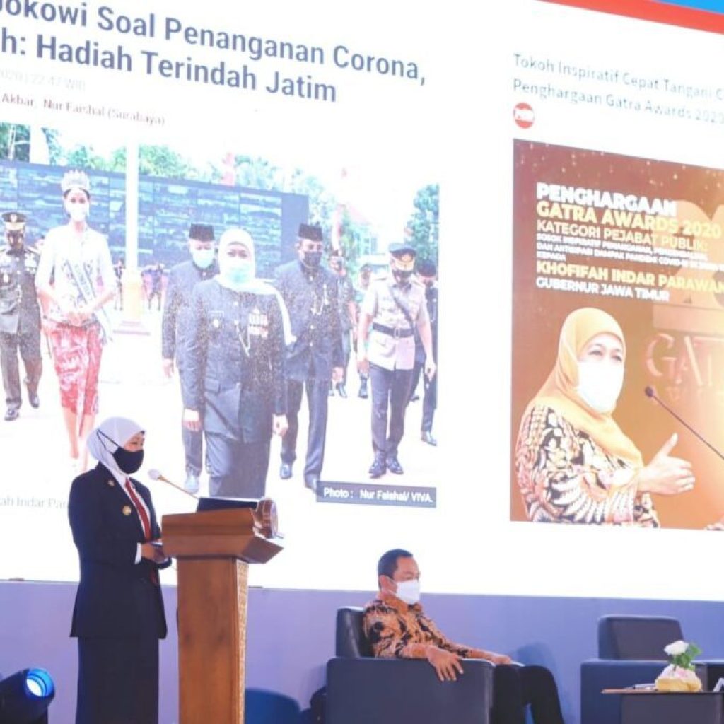 Khofifah Berbagi Strategi Percepat Pemulihan Ekonomi dan Penanganan Covid-19