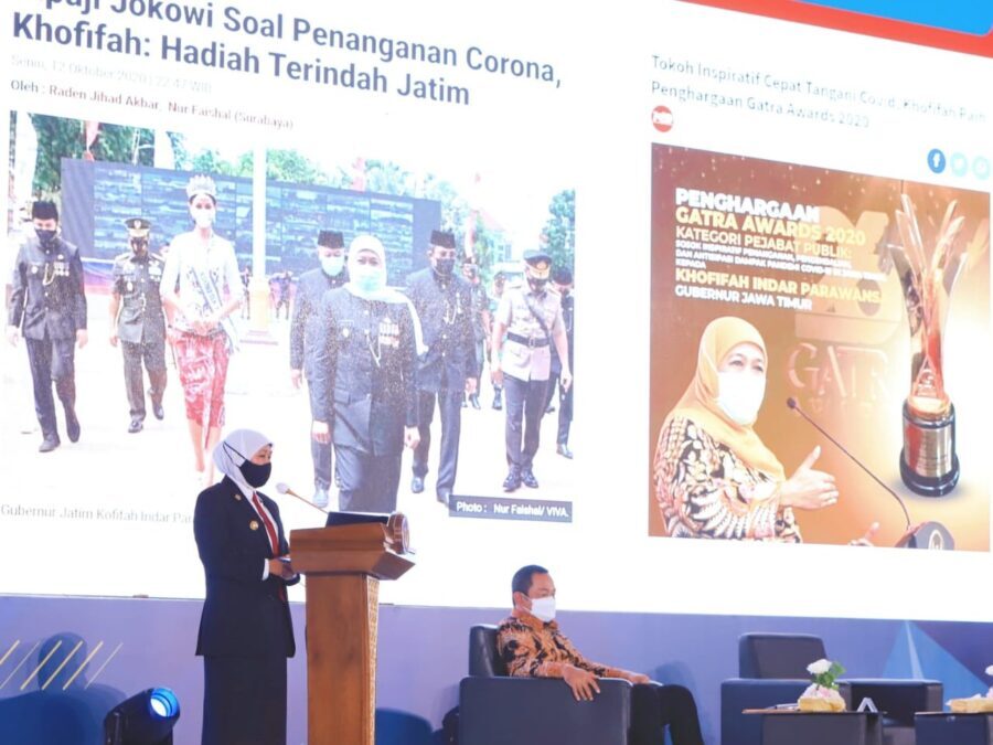 Khofifah Berbagi Strategi Percepat Pemulihan Ekonomi dan Penanganan Covid-19