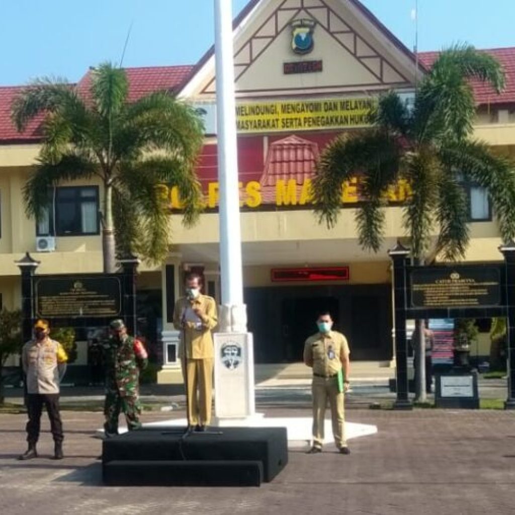 Apel Kesiapan Pengamanan Larangan Mudik Hari Raya Idul Fitri