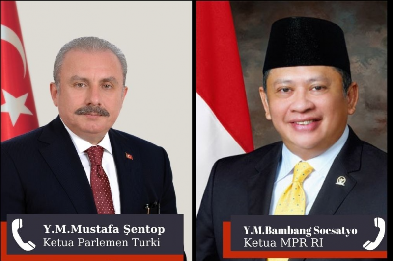 Ketua MPR RI, Ketua Majelis Turki Bahas Agresi Israel ke Palestina