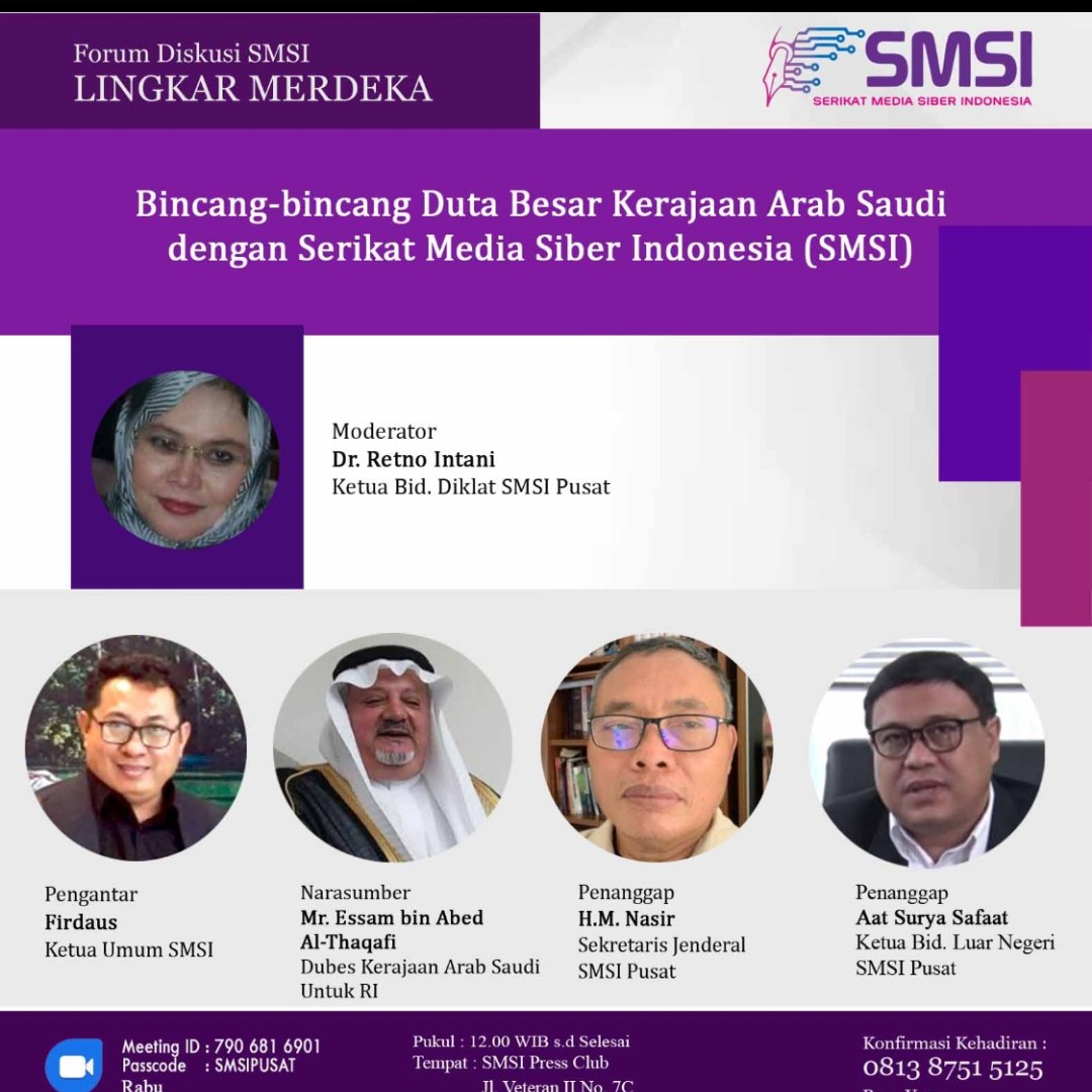 Dubes Arab Saudi Siap Resmikan Mushola Journalist Boarding School