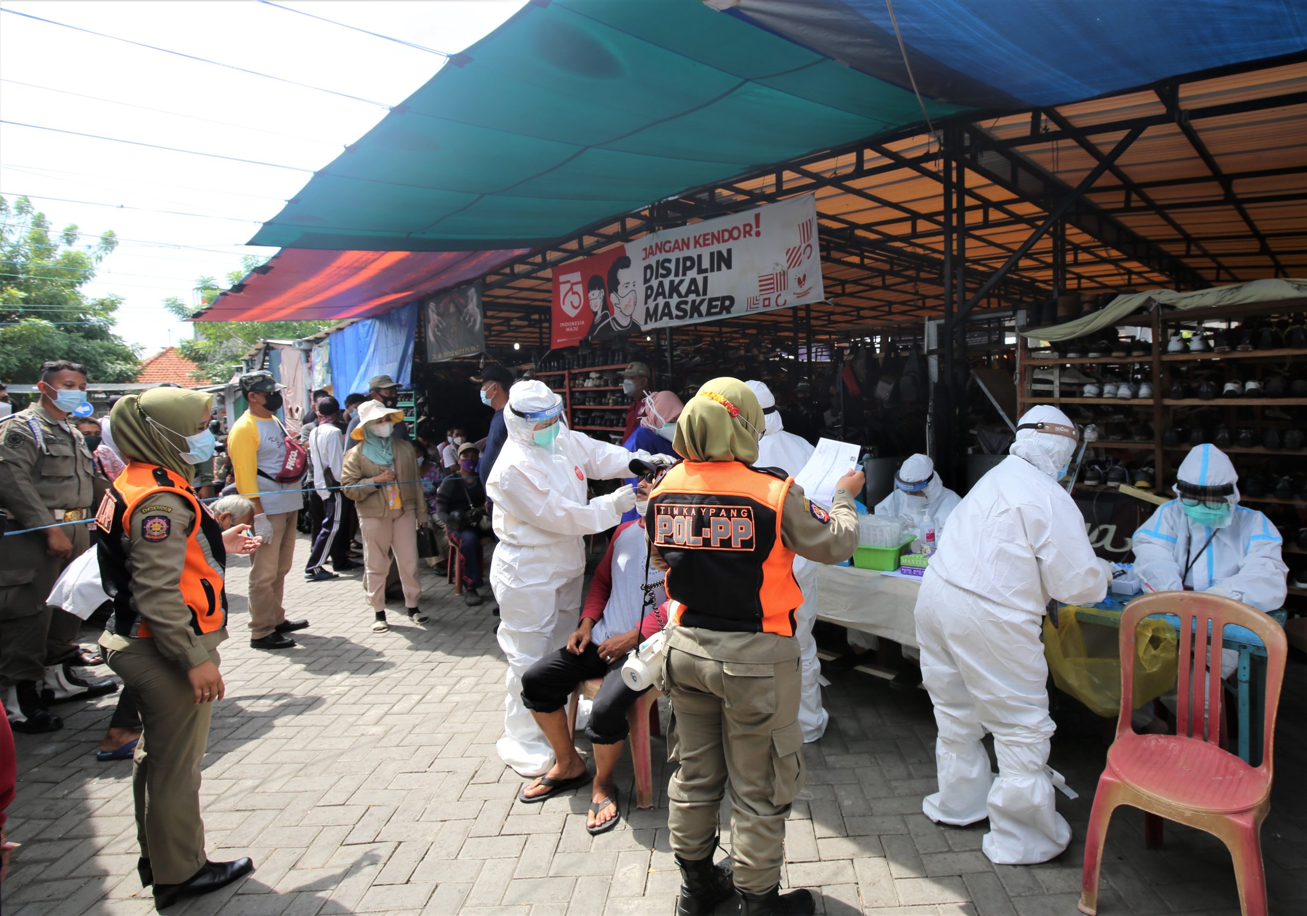 Sasar Kawasan Al-Akbar dan Pasar Gembong, 3 Pedagang Positif Covid-19