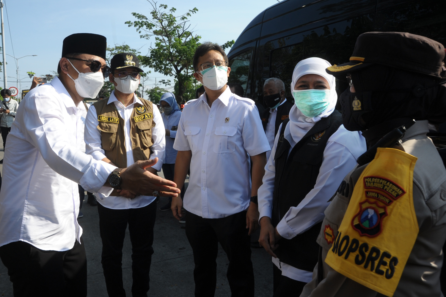 Menkes Tinjau Penyekatan Jermbatan Suramadu  