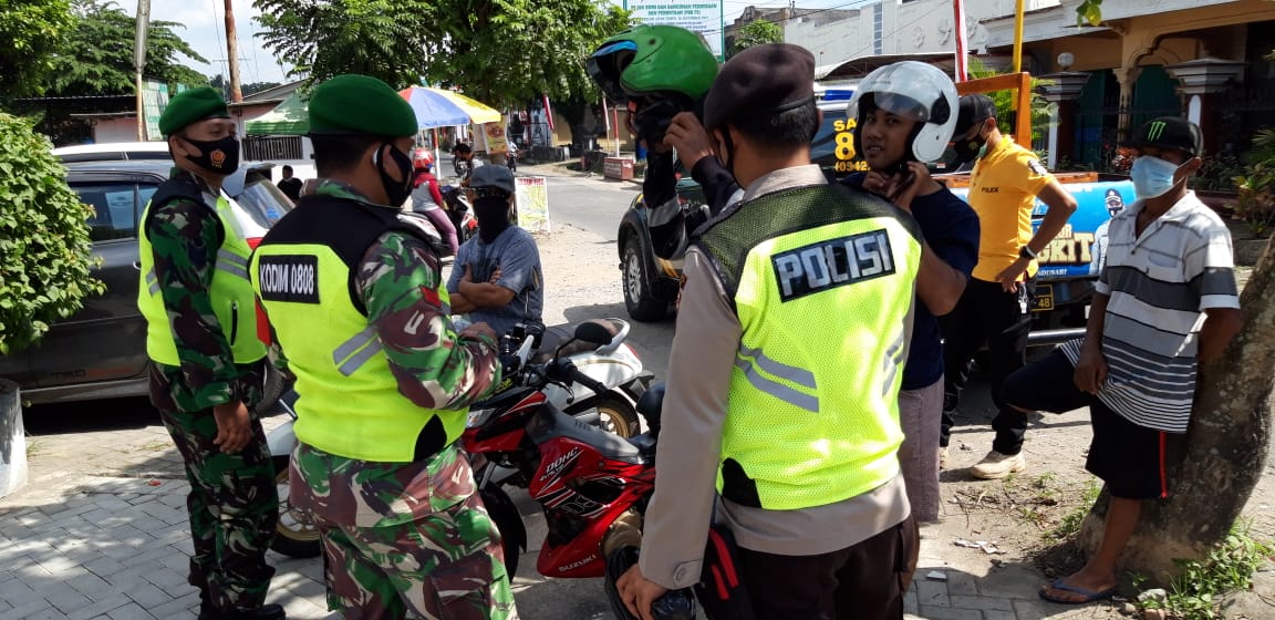 Kodim 0808/Blitar, Terus Gencarkan Patroli Disiplin Protokol Kesehatan