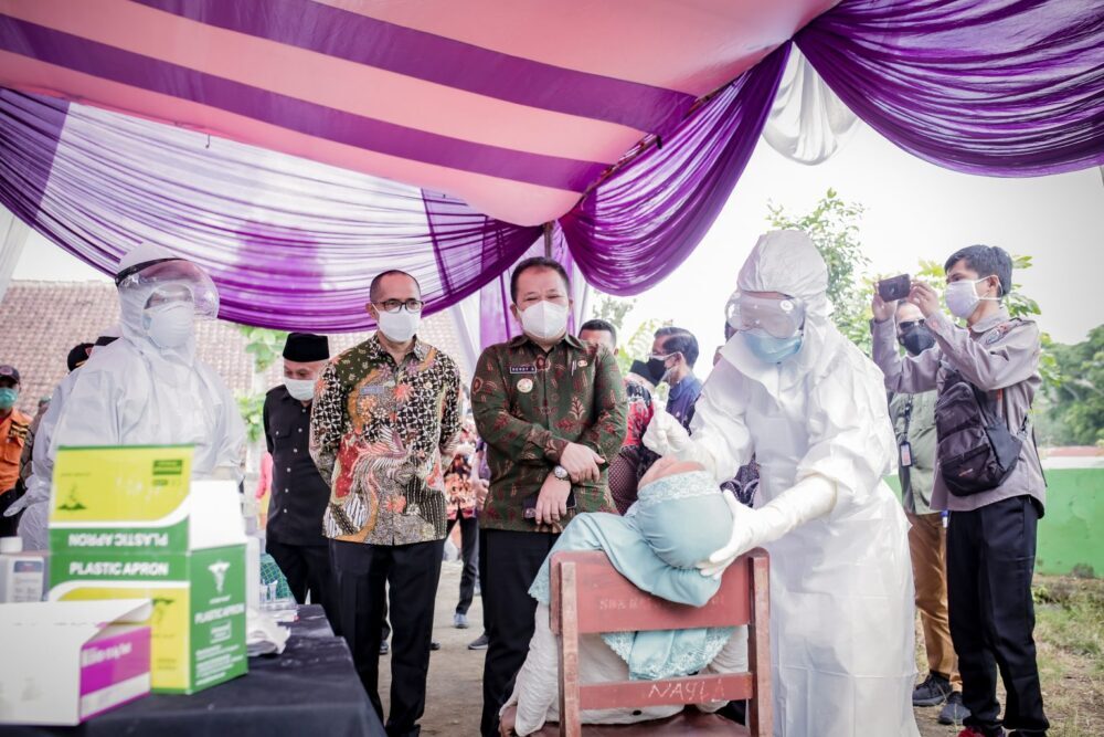 Uji Coba PPKM Level 3 di Desa Kaliglagah Sumberbaru