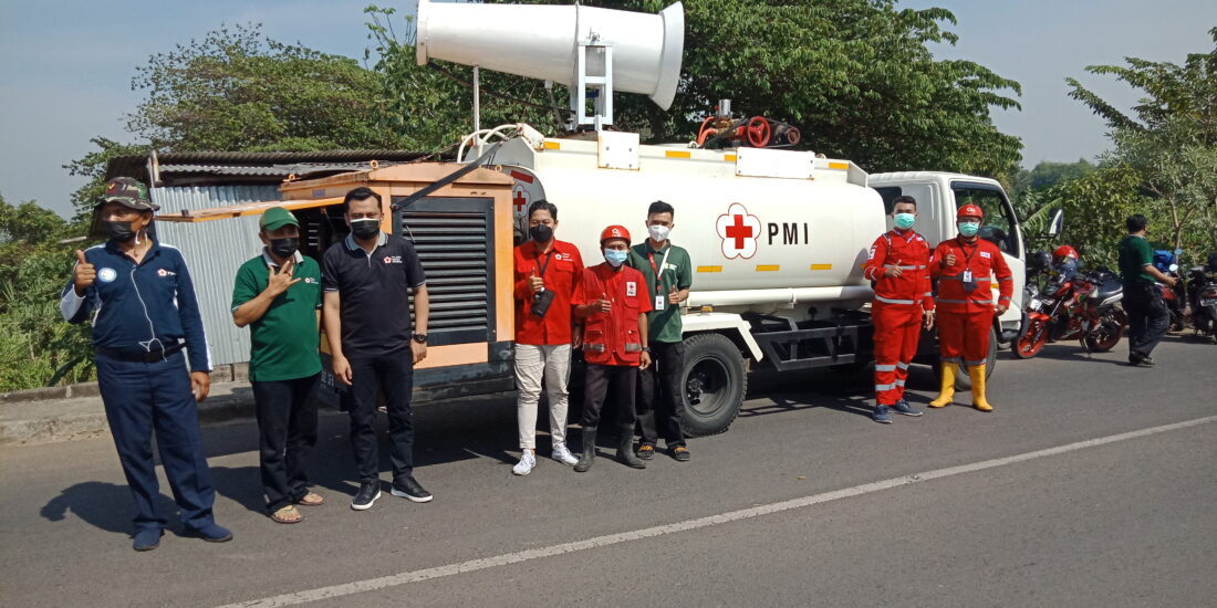 Sudah Melandai, PMI Kota Mojokerto Tetap Spraying