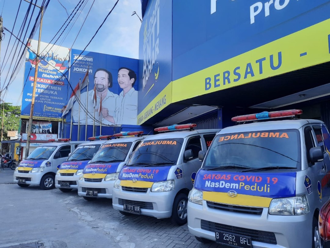 Gratis, NasDem Siapkan Layanan Jenazah & Pasien Covid-19