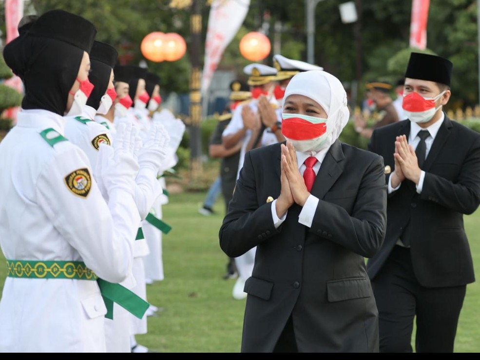 Pengukuhan Paskibraka Jatim 2021 Pengukuhan Paskibraka Jatim 2021
