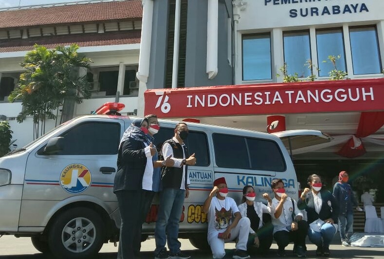 Pemkot Surabaya Terima Bantuan Ambulans dari Kalingga