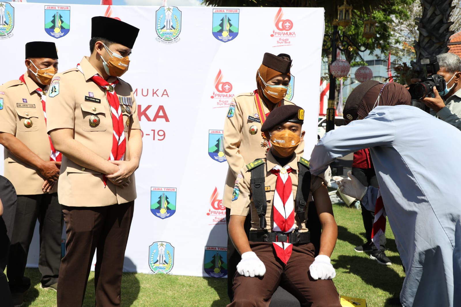 Gubernur Khofifah Ajak Kwarcab Pramuka Jaga Semangat Persaudaraan dan persatuan