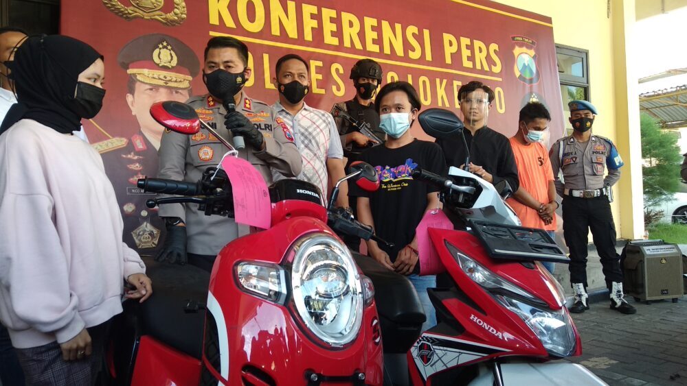Pelaku Curanmor Asal Pasuruan Diringkus Polres Mojokerto
