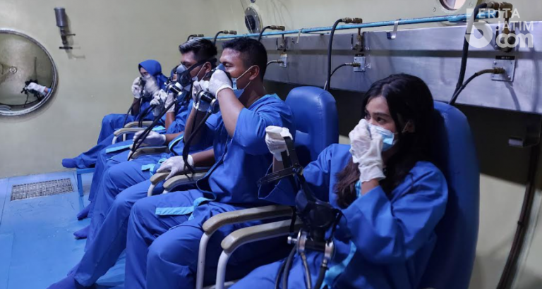 Atlet Puslatda PON Jatim Jalani Terapi Chamber Hiperbarik