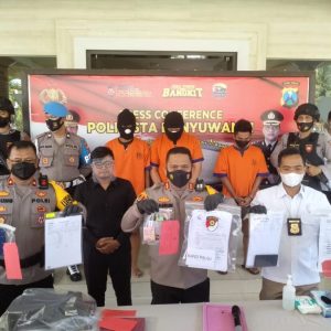 Reskrim Polres Banyuwangi Ungkap Jaringan Pemalsu Rapid Tes