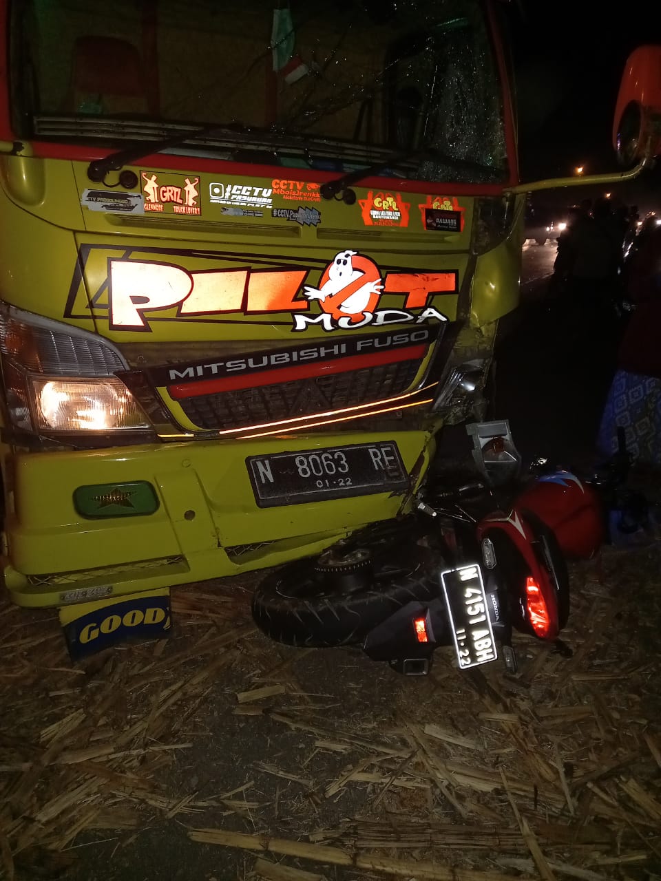 Pemotor Asal Rembang Tewas Ditabrak Truk