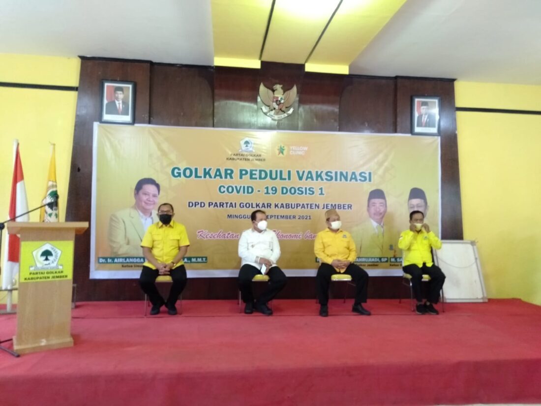 Jember Kabupaten ke 22 Disinggahi Tim Vaksin Golkar Jatim