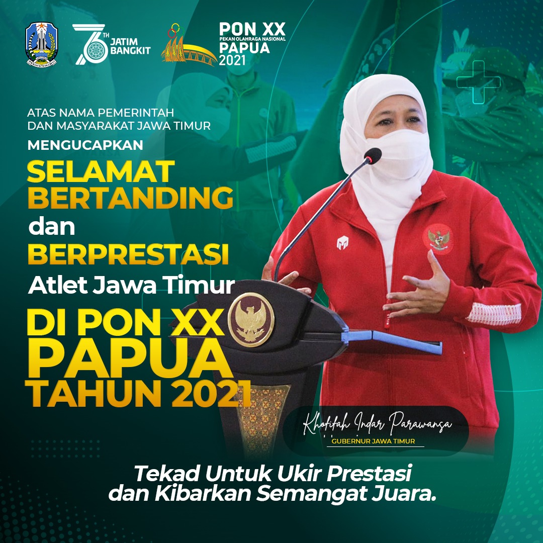 Gubernur Khofifah Terbang Ke Papua Beri Support Para Atlet Jatim