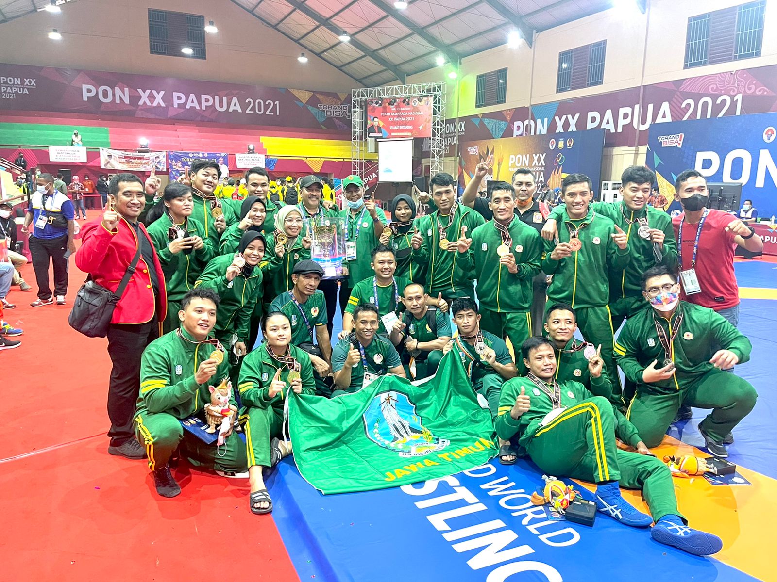 Kontingen Jatim Klaster Merauke Juara Umum PON XX Papua 2021