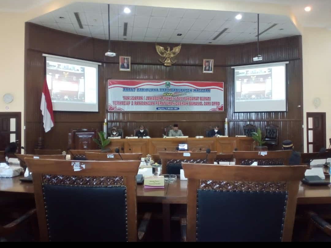 Paripurna DPRD Magetan Tanggapan Fraksi Soal Dua Raperda Inisiasi Dewan