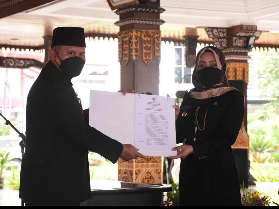 Teguh Gunarko Resmi Jabat Sekdakab Mojokerto