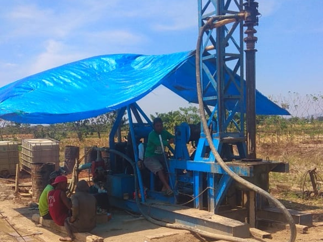 Penuhi Kecukupan Air Petani Bidang SDA Dinas PUPR Magetan Bangun Sumur Pompa Dalam