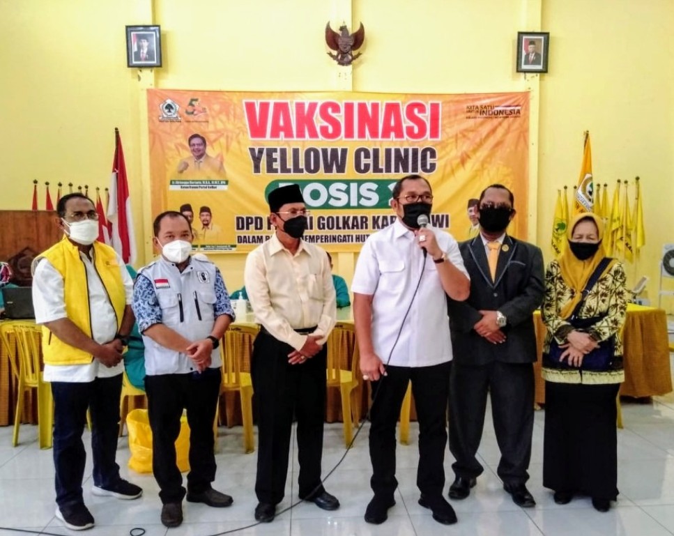 Sahat Tua Simanjuntak, Vaksinasi ke 2 Lancar di Golkar Ngawi