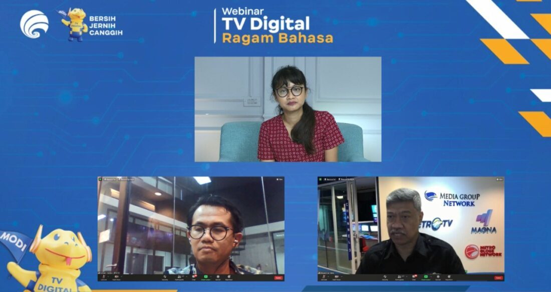 Kemkominfo Gelar Webinar TV Digital Ragam Bahasa