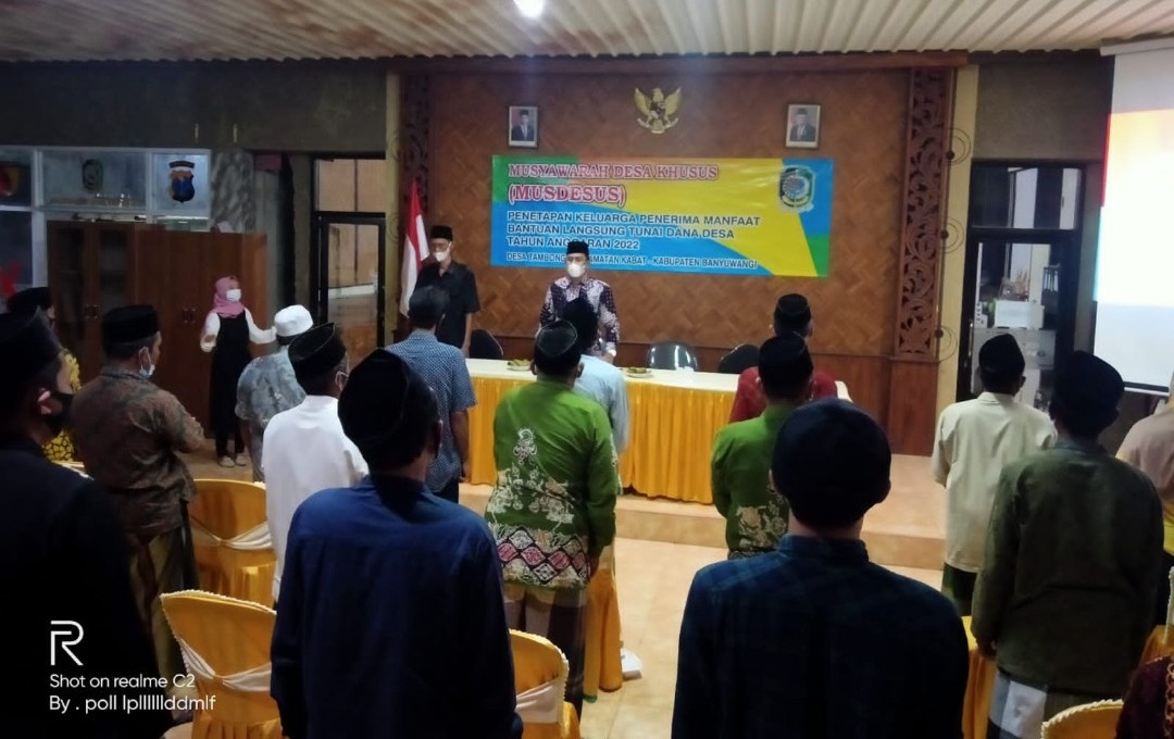 Acara Musdesus, Kades Tambong : KPM Dan BLT DD Harus Tepat Sasaran