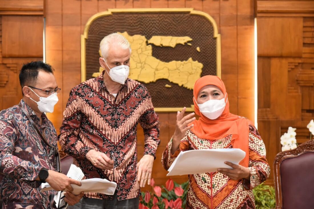 Gubernur Khofifah Jajaki Kerjasama Pembangunan SRRL dengan Bank Pembangunan Jerman