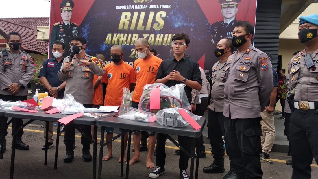 Kasus Polresta Mojokerto Tahun 2021 Kriminal Meningkat, Narkoba Berkurang