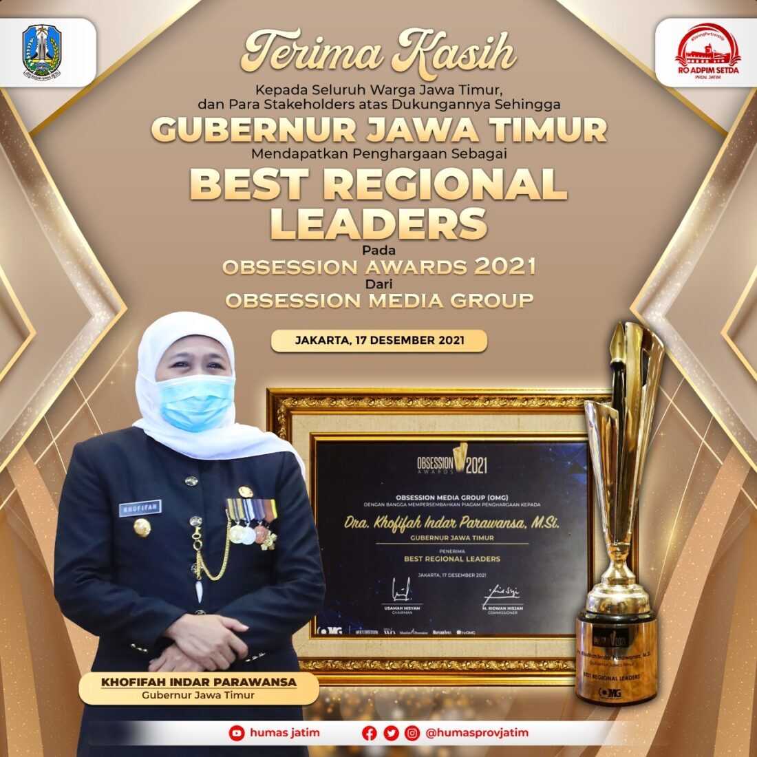 Best Regional Leaders Untuk Gubernur Khofifah