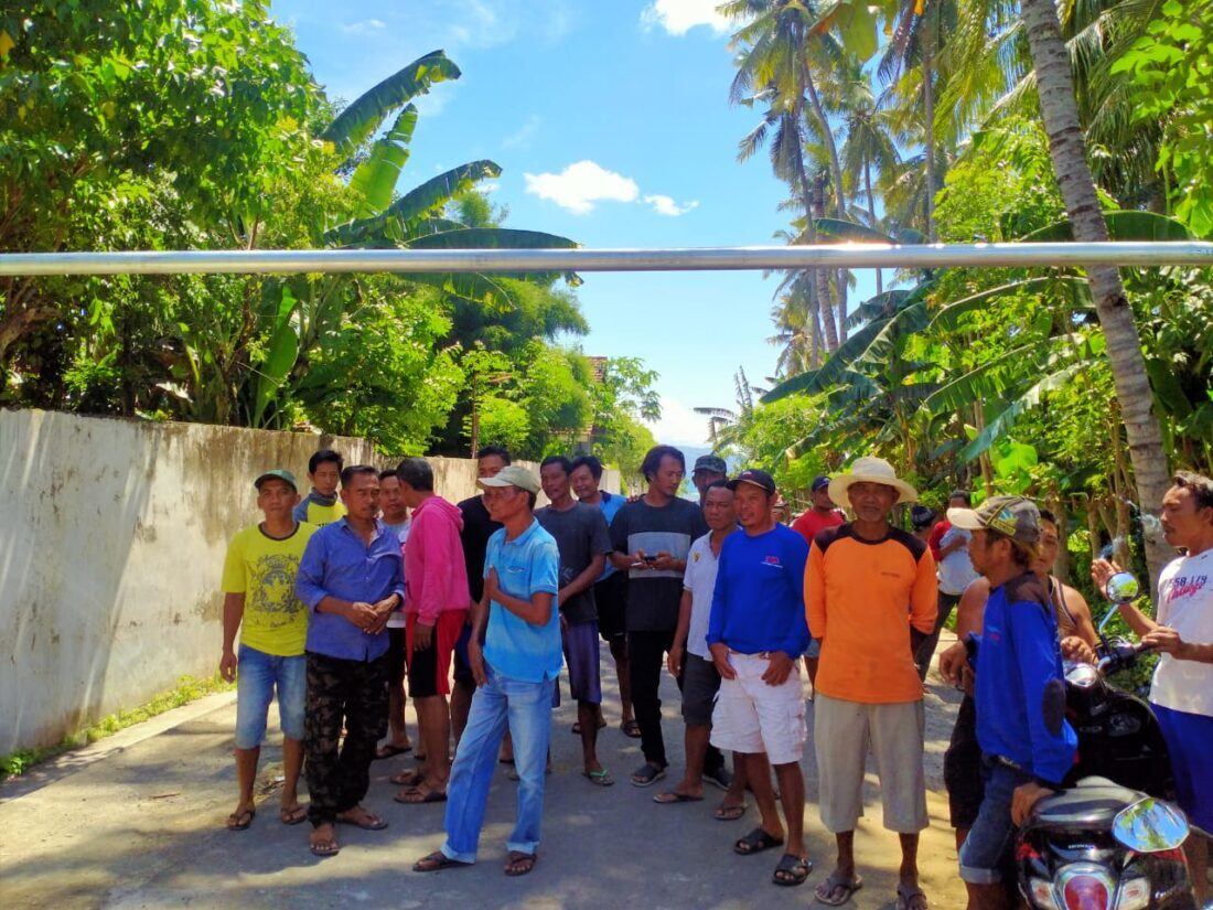 Pasang Portal, Warga Tanjung Tolak Rencana Docking Kapal
