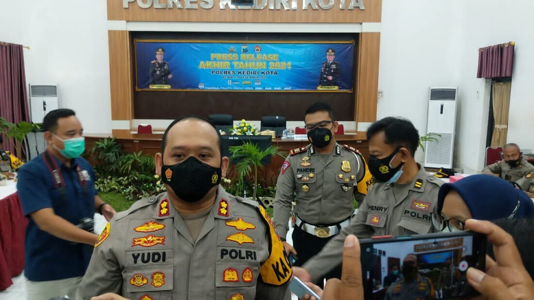 Di Polres Kediri, Angka Kriminalitas Naik 0,5 Persen, Narkoba Turun Menjadi 9,8 Persen