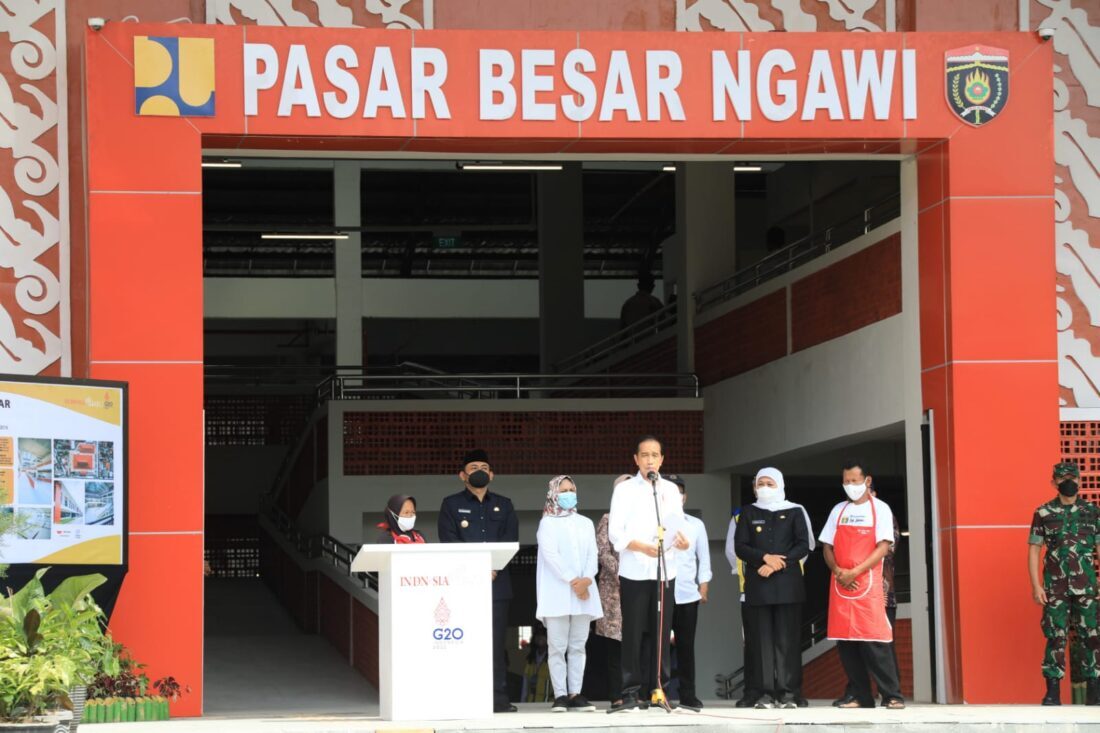 Presiden Jokowi Resmikan Pasar Besar Ngawi, Ekonomi Makin Kencang