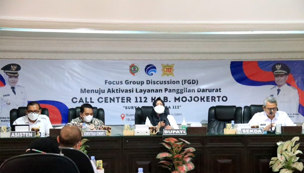 Optimalkan Pelayanan Publik, Pemkab Mojokerto Luncurkan Call Center 112