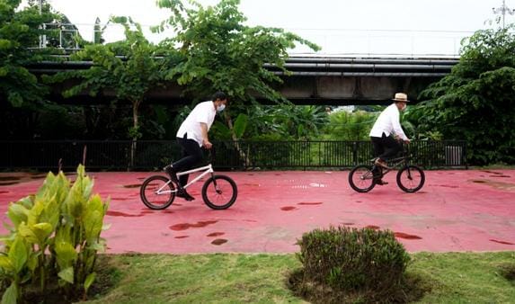 Gubernur Ridwan Kamil Tawarkan Desain Ulang Taman Brantas Kota Kediri