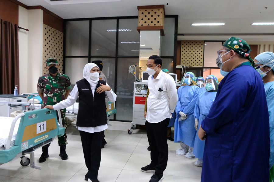 Gubernur Khofifah Puji Isolasi Terpusat Milik Surabaya
