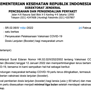 Booster Dapat Dilakukan Setelah 3 Bulan Vaksinasi Dosis Lengkap Booster Dapat Dilakukan Setelah 3 Bulan Vaksinasi Dosis Lengkap