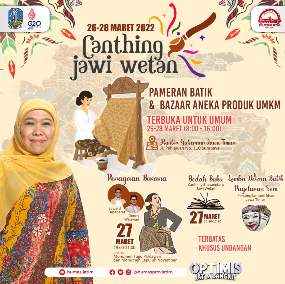 Percepat Pemulihan Ekonomi, Pemprov Jatim Gelar Pameran Batik